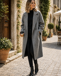 Isolde Women's Oversized Wool Coat – Long Elegant Winter Overcoat
