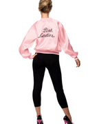 Harper Women's Pink Bomber Jacket – Grease Pink Ladies Fancy Dress Costume