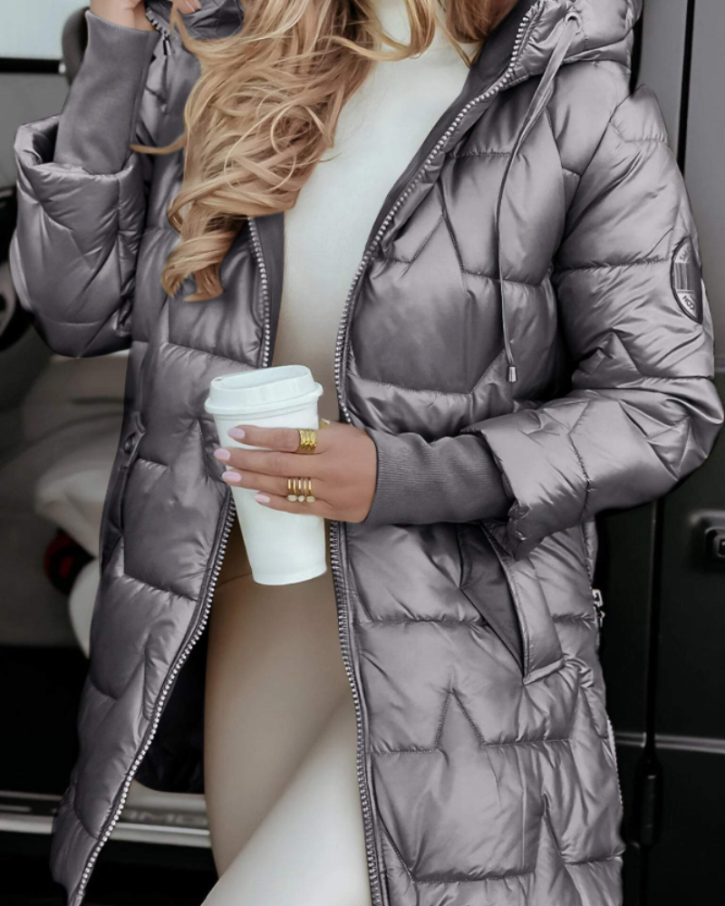 Jeniper Women's Hooded Autumn Coat – Warm Cotton Blend & Versatile Everyday Fit