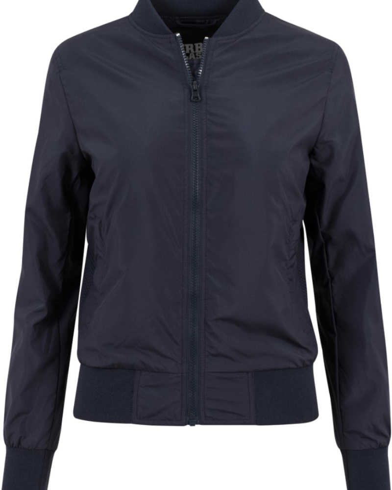 Autumn Women's Lightweight Bomber Jacket – Zip Front Waffle Panel Coat