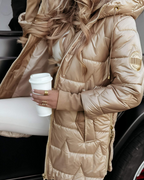 Jeniper Women's Hooded Autumn Coat – Warm Cotton Blend & Versatile Everyday Fit