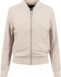 Autumn Women's Lightweight Bomber Jacket – Zip Front Waffle Panel Coat