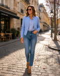 Cecily Women's Cardigan – Ribbed Button-Up Long Sleeve Knit Jacket
