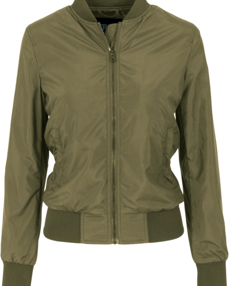 Autumn Women's Lightweight Bomber Jacket – Zip Front Waffle Panel Coat