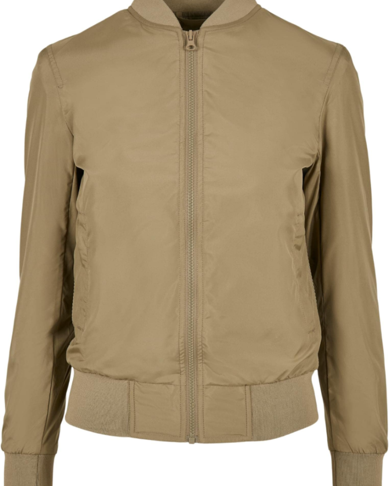 Autumn Women's Lightweight Bomber Jacket – Zip Front Waffle Panel Coat
