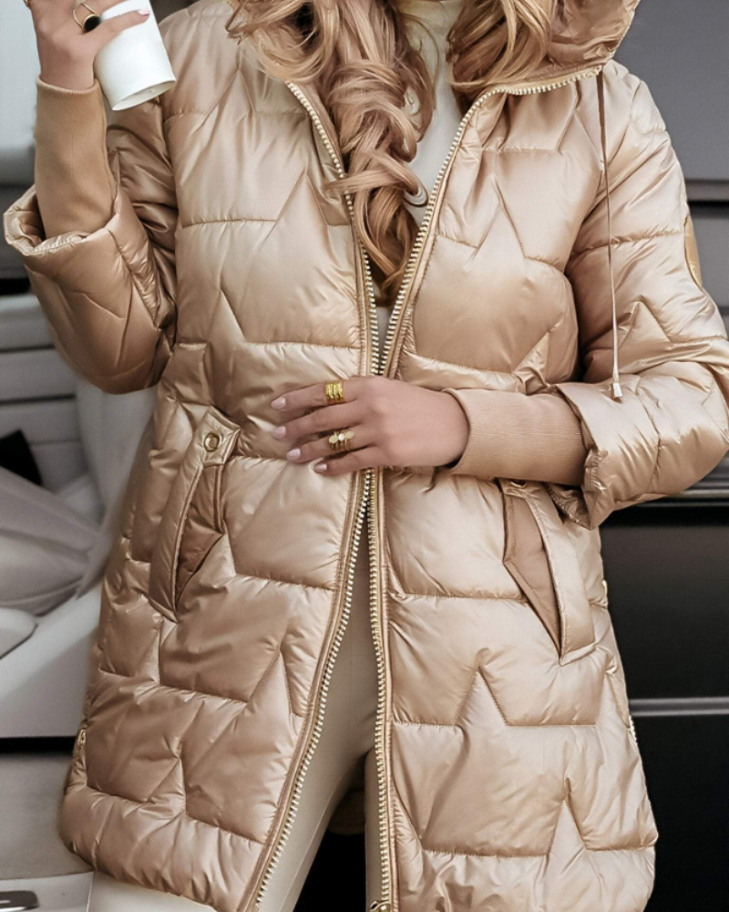 Jeniper Women's Hooded Autumn Coat – Warm Cotton Blend & Versatile Everyday Fit