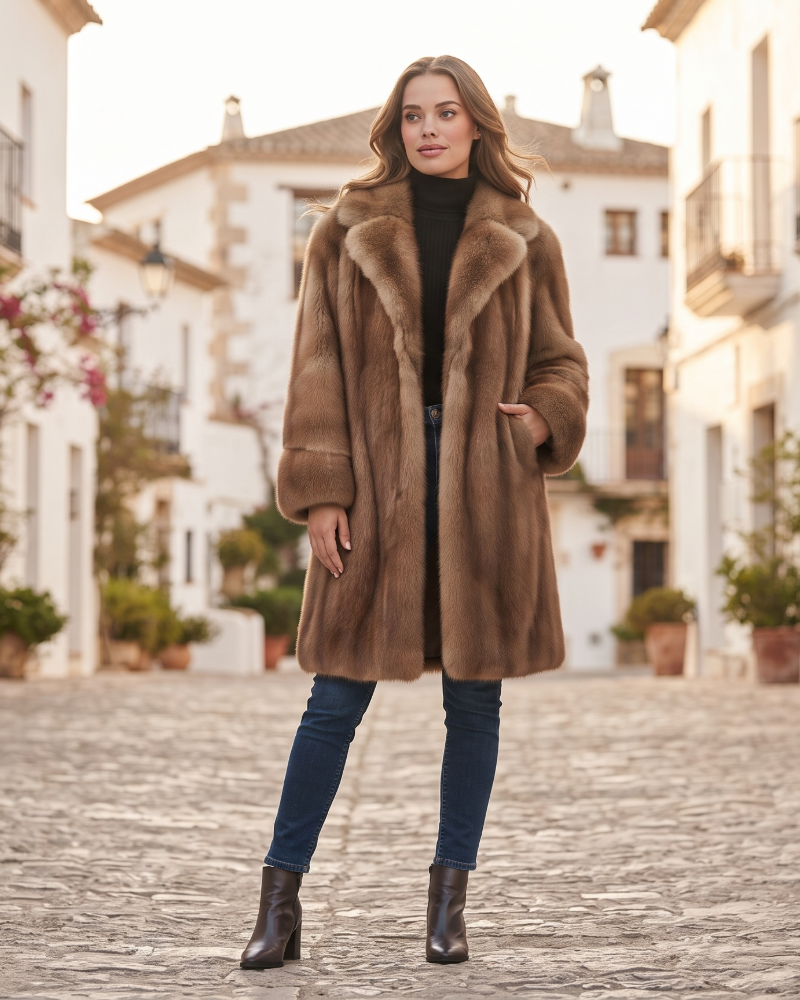 Margaret Women's Long Winter Coat – Elegant Warm Tailored Overcoat