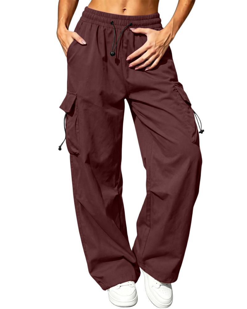 Brielle Women's Cargo Trousers – High Waist Quick-Drying Hiking Trousers with 4 Pockets
