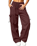 Brielle Women's Cargo Trousers – High Waist Quick-Drying Hiking Trousers with 4 Pockets