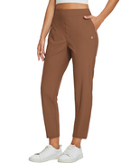 Phoebe Women's Ankle Trousers – High Waist Stretch Smart Casual Work Pants