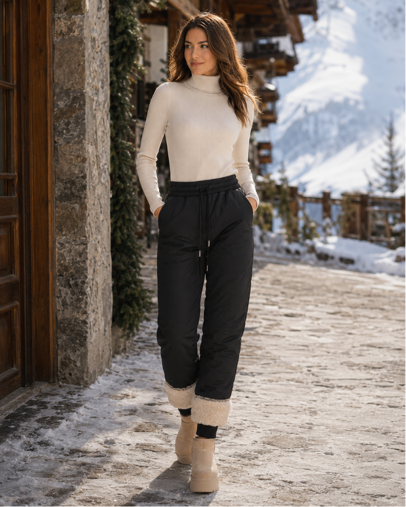 Nadine Women's Thermal Trousers – Warm Lined Stretch Fit for Winter Wear