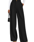 Paige Women's High Waisted Trousers – Wide Leg Office Smart Casual Work Pants