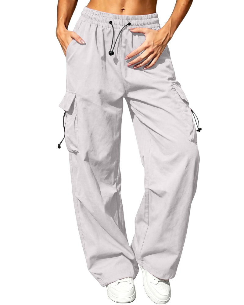 Brielle Women's Cargo Trousers – High Waist Quick-Drying Hiking Trousers with 4 Pockets