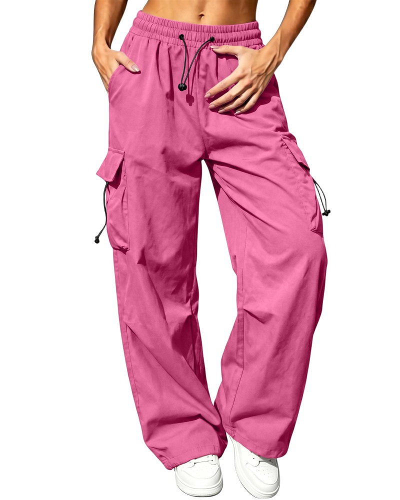 Brielle Women's Cargo Trousers – High Waist Quick-Drying Hiking Trousers with 4 Pockets