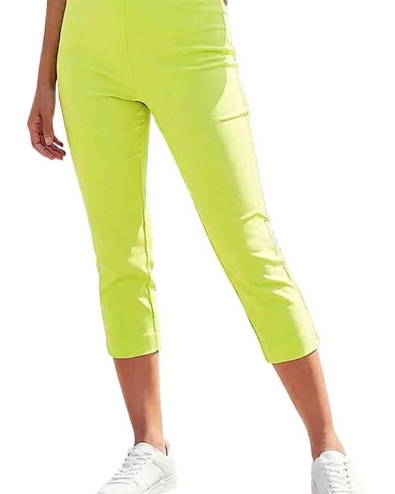Mallory Women's Pull-On Capri Trousers – Stretch Mid-Calf Cigarette Trousers