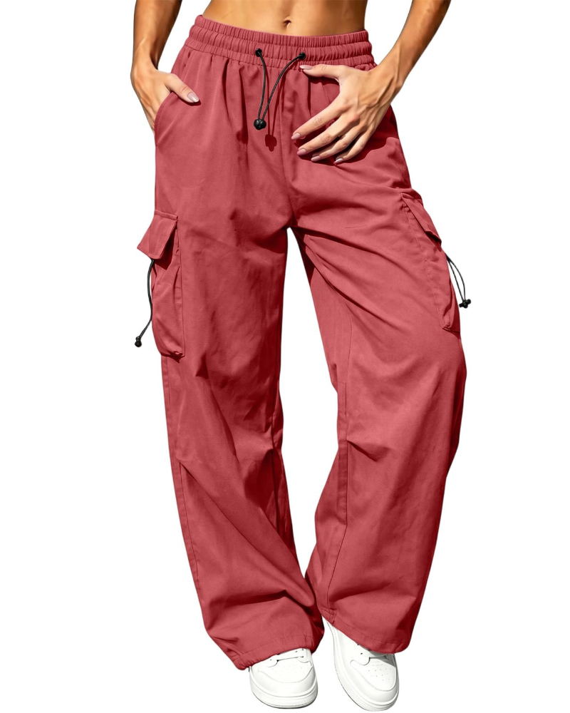 Brielle Women's Cargo Trousers – High Waist Quick-Drying Hiking Trousers with 4 Pockets