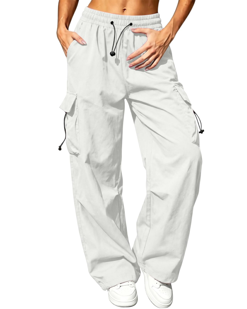 Brielle Women's Cargo Trousers – High Waist Quick-Drying Hiking Trousers with 4 Pockets