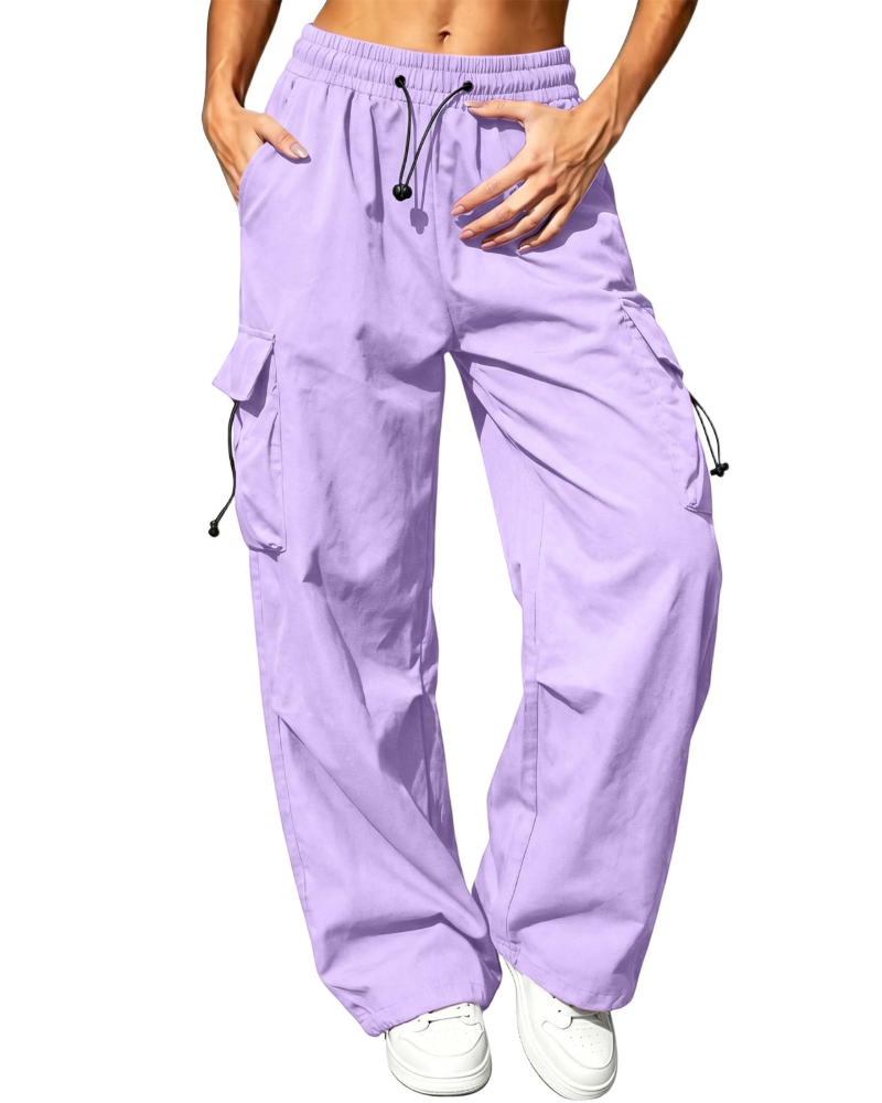 Brielle Women's Cargo Trousers – High Waist Quick-Drying Hiking Trousers with 4 Pockets
