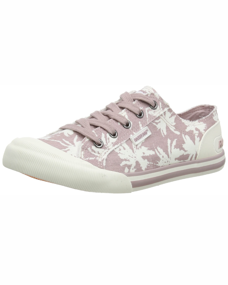 Sienna Women's Canvas Trainers – Lace-Up Faux Suede Casual Shoes with Rubber Toe