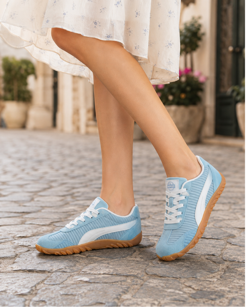 Teagan Women's Barefoot Trainers – Wide Toe Box Zero Drop Suede Lace-Up Shoes