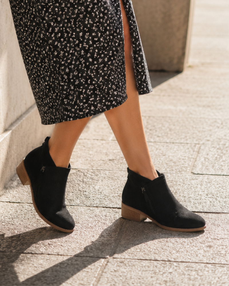 Caroline Women's Leather Ankle Boots – Arch Support Comfort Walking Boots