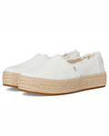 Hazel Women's Espadrille Shoes – Slip-On Platform Canvas Shoes with Rope Sole