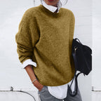 Josephine Women's Cashmere Jumper – Soft Luxury Knit Crew Neck Sweater