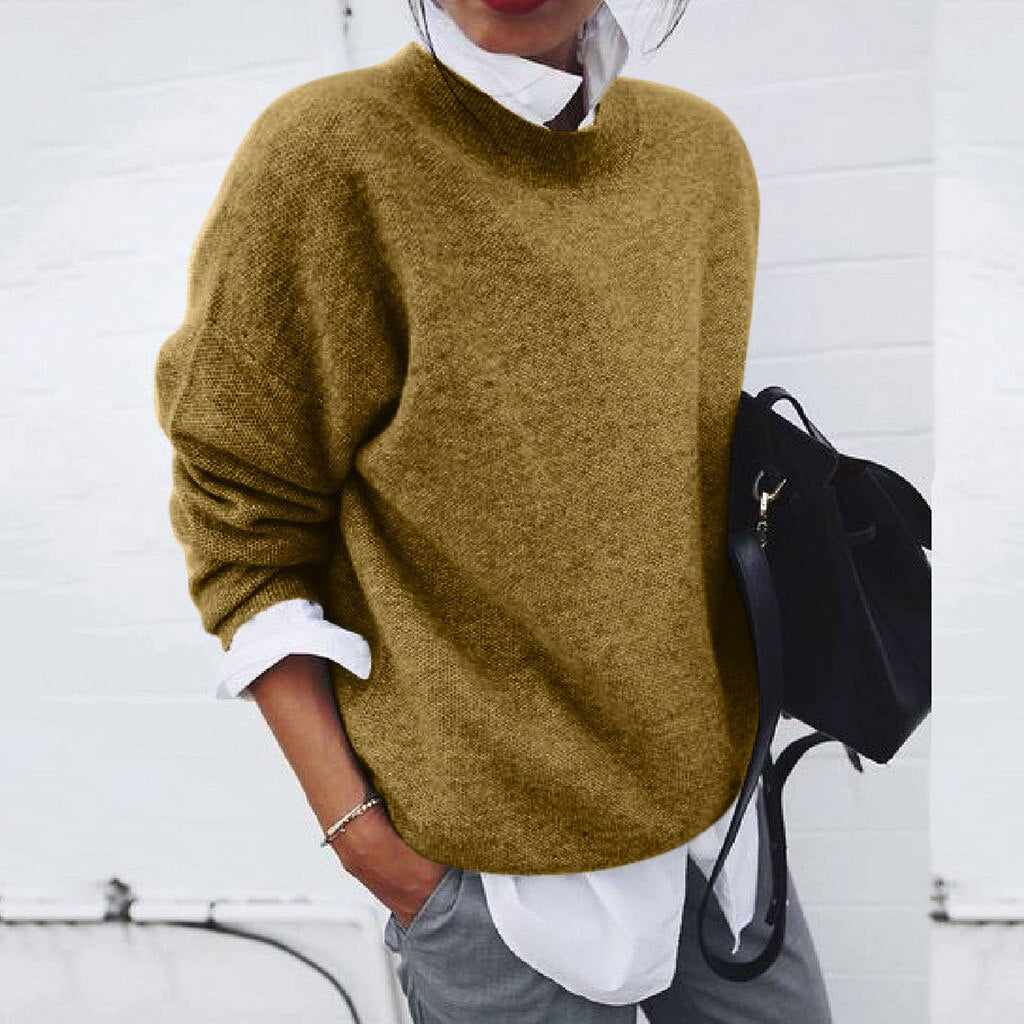 Josephine Women's Cashmere Jumper – Soft Luxury Knit Crew Neck Sweater