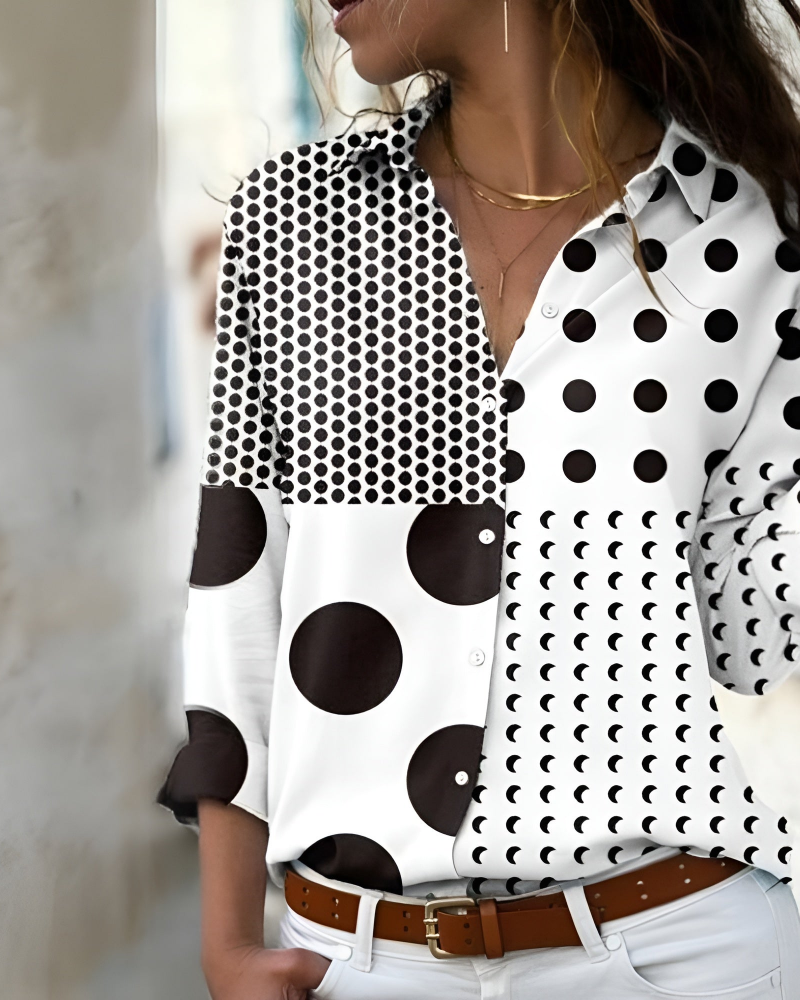 Keziah Women's Printed Blouse – Breathable Fabric & Relaxed Fit