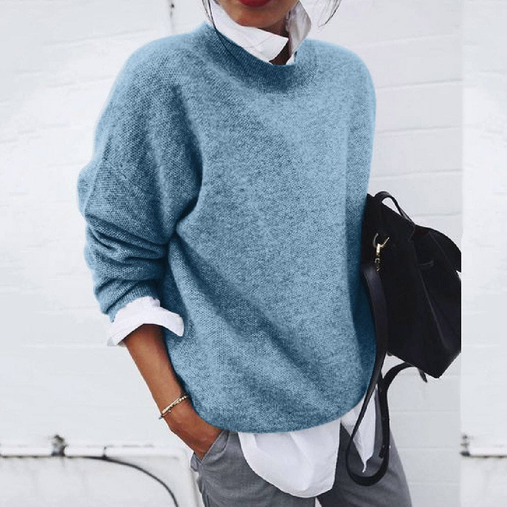 Josephine Women's Cashmere Jumper – Soft Luxury Knit Crew Neck Sweater