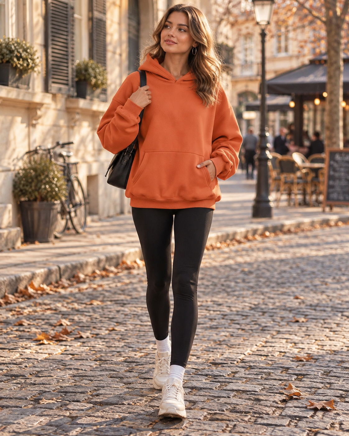 Chelsea Women's Oversized Hoodie – Fleece Pullover with Drop Shoulders & Kangaroo Pocket