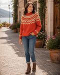 Faith Women's Icelandic Mohair Jumper – Nordic Knit Relaxed Fit Winter Sweater
