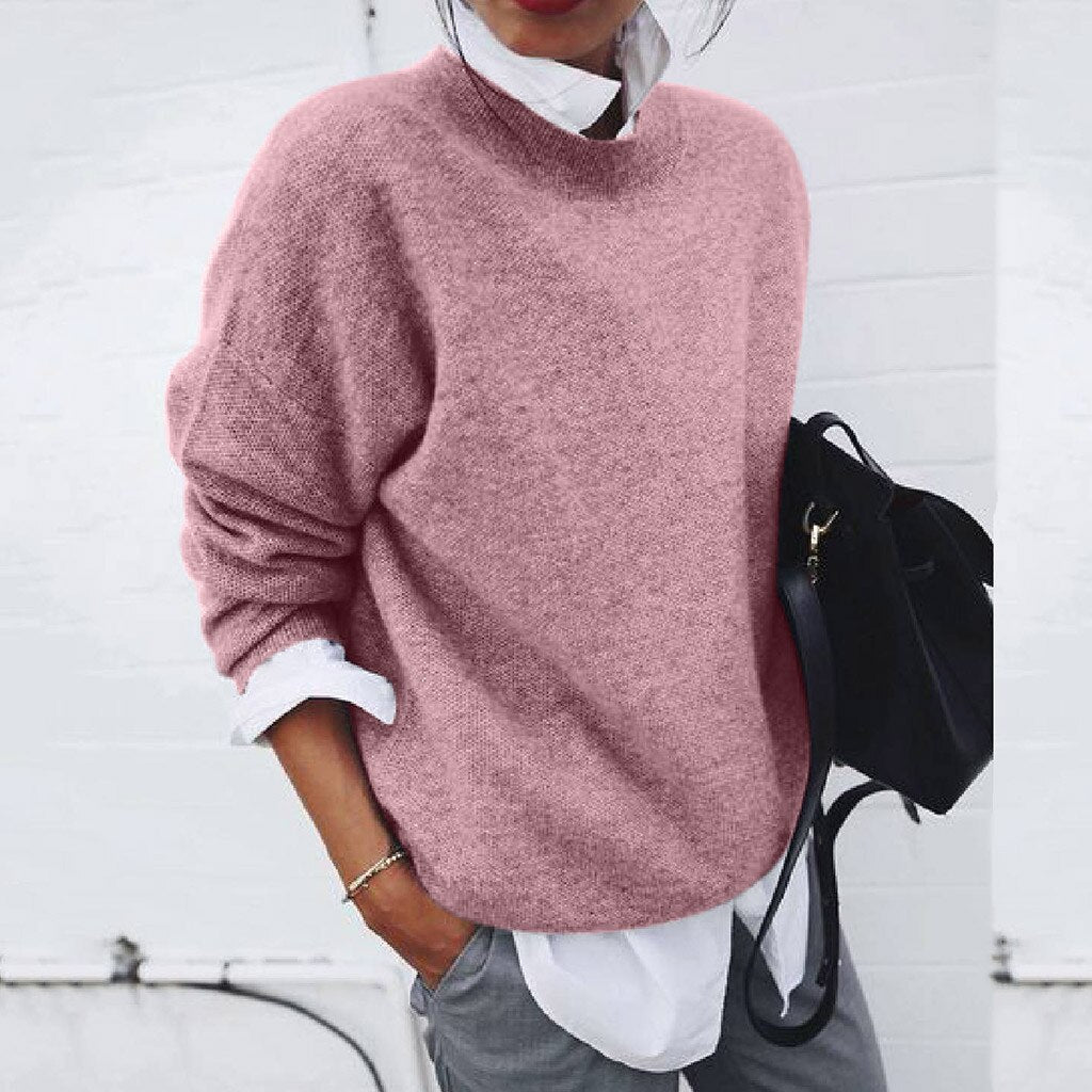 Josephine Women's Cashmere Jumper – Soft Luxury Knit Crew Neck Sweater