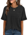 Imogen Women's Oversized T-Shirt – Crew Neck Short Sleeve Casual Summer Top
