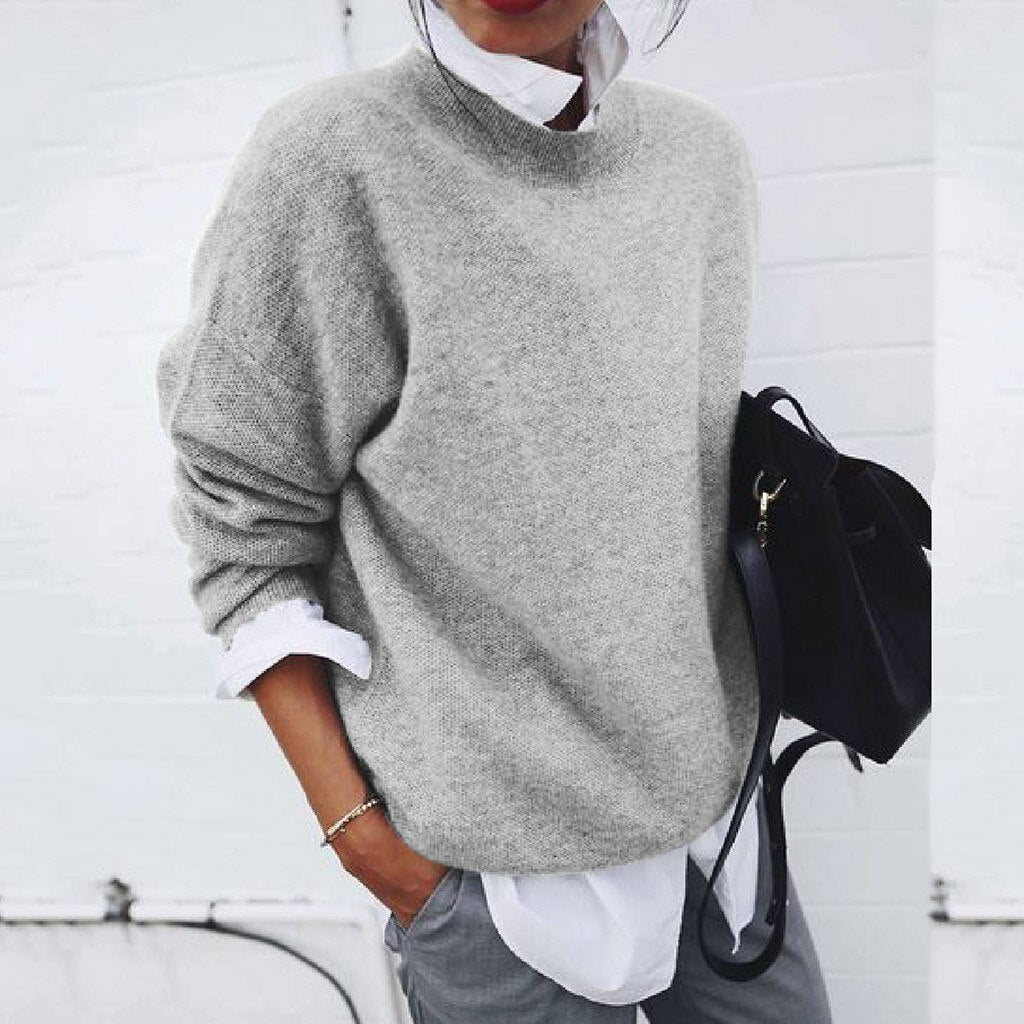 Josephine Women's Cashmere Jumper – Soft Luxury Knit Crew Neck Sweater