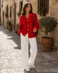 Adeline Women's Cashmere Cardigan – 100% Cashmere Button Front Luxury Knit