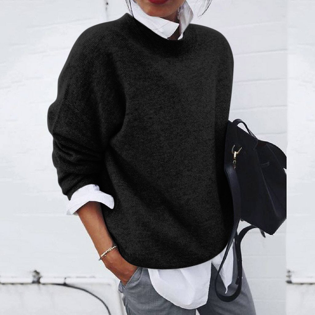Josephine Women's Cashmere Jumper – Soft Luxury Knit Crew Neck Sweater