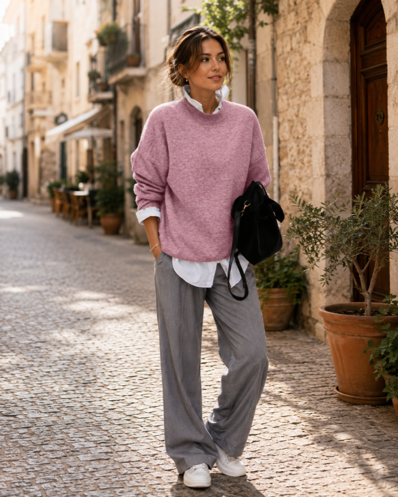 Viviana Women's Jumper – 100% Crew Neck Luxury Knit Sweater