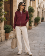 Scarlett Women's Jacket – Regular Fit Long Sleeve Zip Casual Jacket
