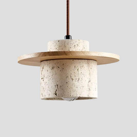 Hikari – Natural Stone Ceiling Lamp (Wabi-Sabi Style)