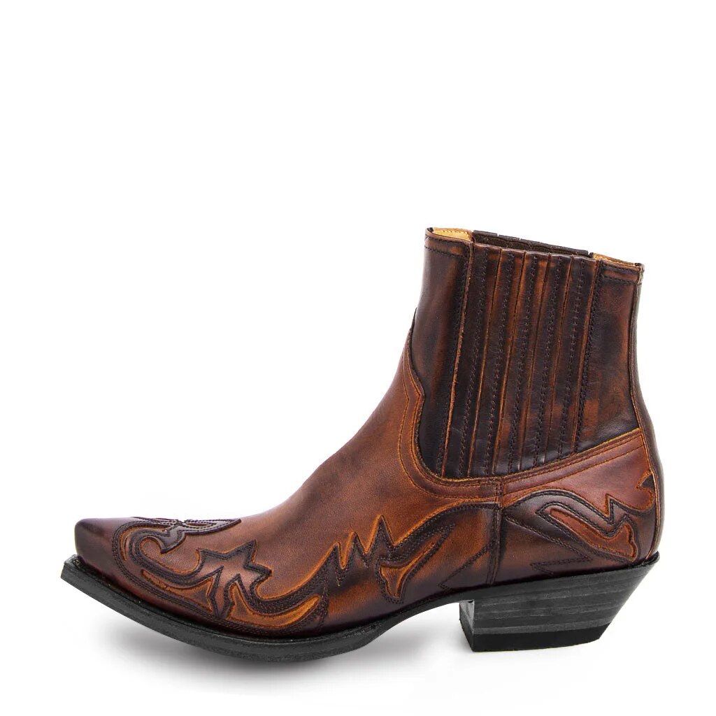 Savannah Women's Cowboy Boots – Genuine Leather Western Mid Calf Boots