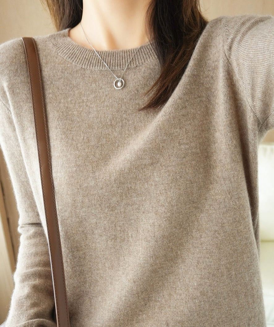 Odette Women's Knitted Jumper – Soft Fitted Knit with Elegant Everyday Style