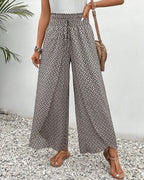 Adeline Women's Wide Leg Trousers – High Waisted Smart Casual Palazzo Trousers