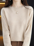 Odette Women's Knitted Jumper – Soft Fitted Knit with Elegant Everyday Style