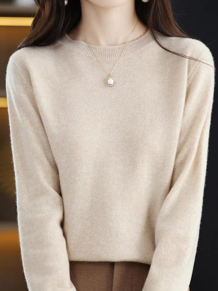Odette Women's Knitted Jumper – Soft Fitted Knit with Elegant Everyday Style
