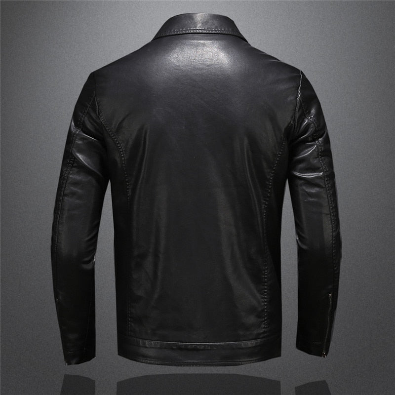 Harrison Men's Leather Jacket – Premium Classic Smart Casual Biker Coat