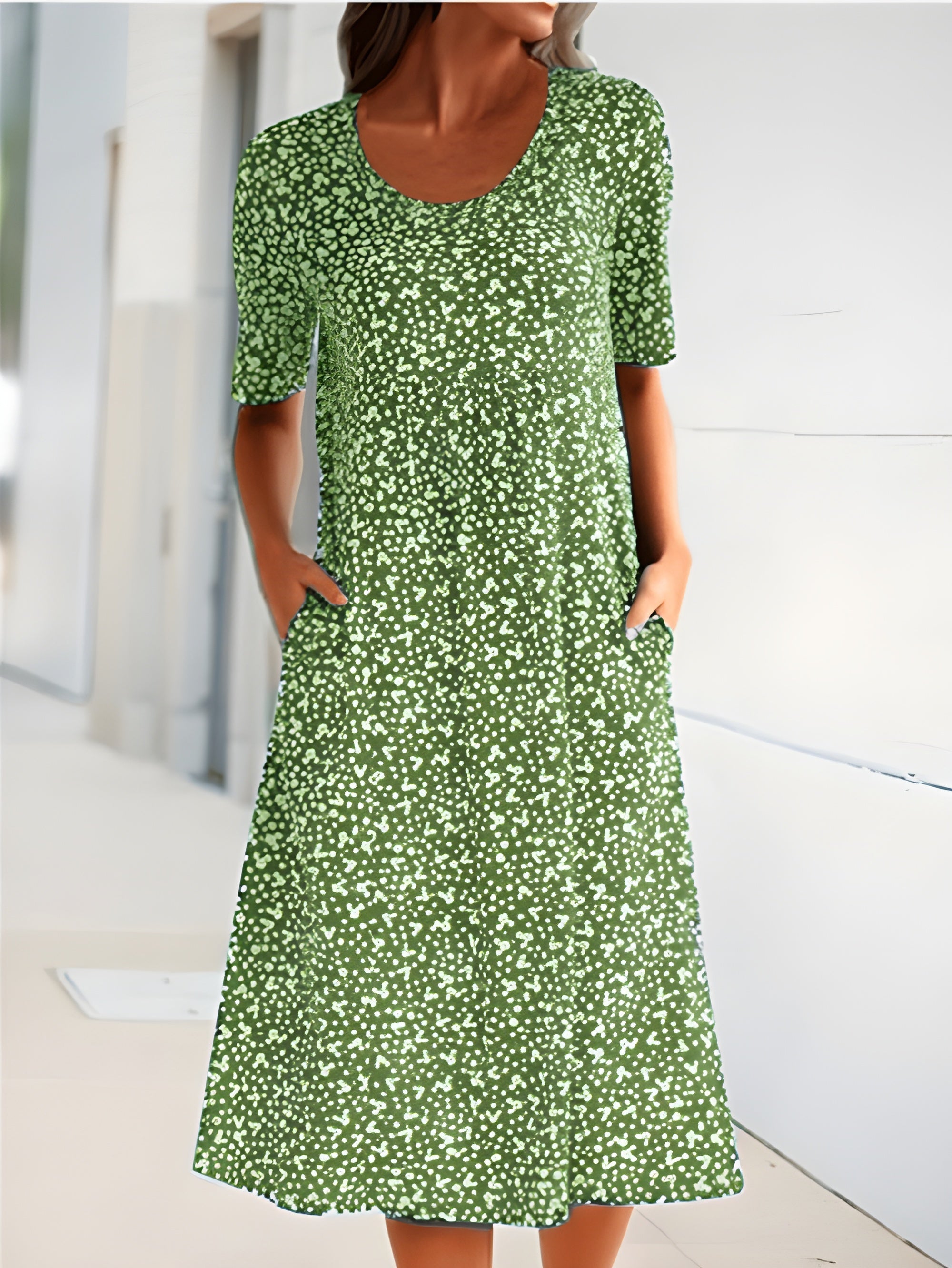 Lauren Women's Summer Dress – Lightweight Casual Holiday Beach Midi Dress