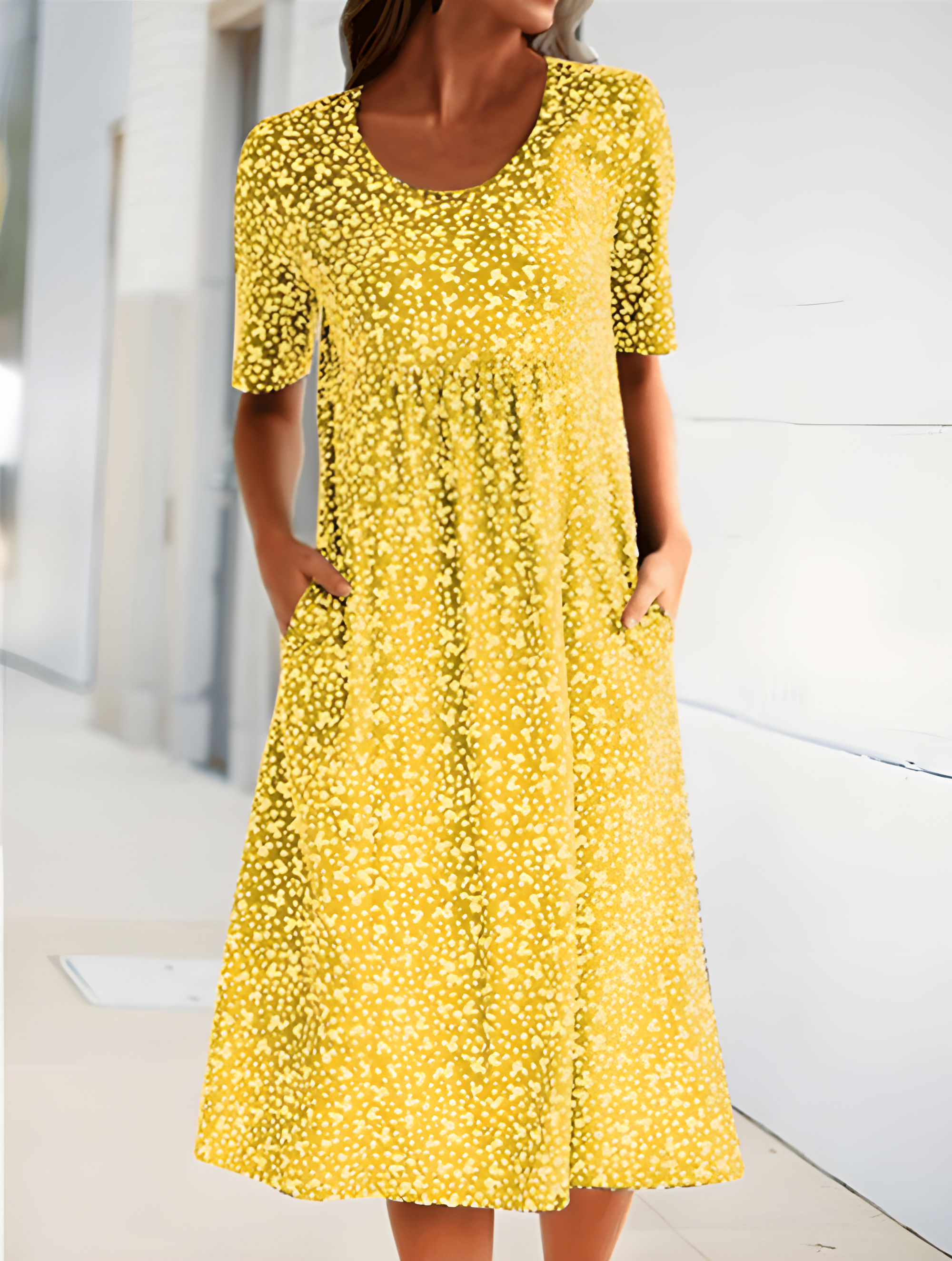 Lauren Women's Summer Dress – Lightweight Casual Holiday Beach Midi Dress
