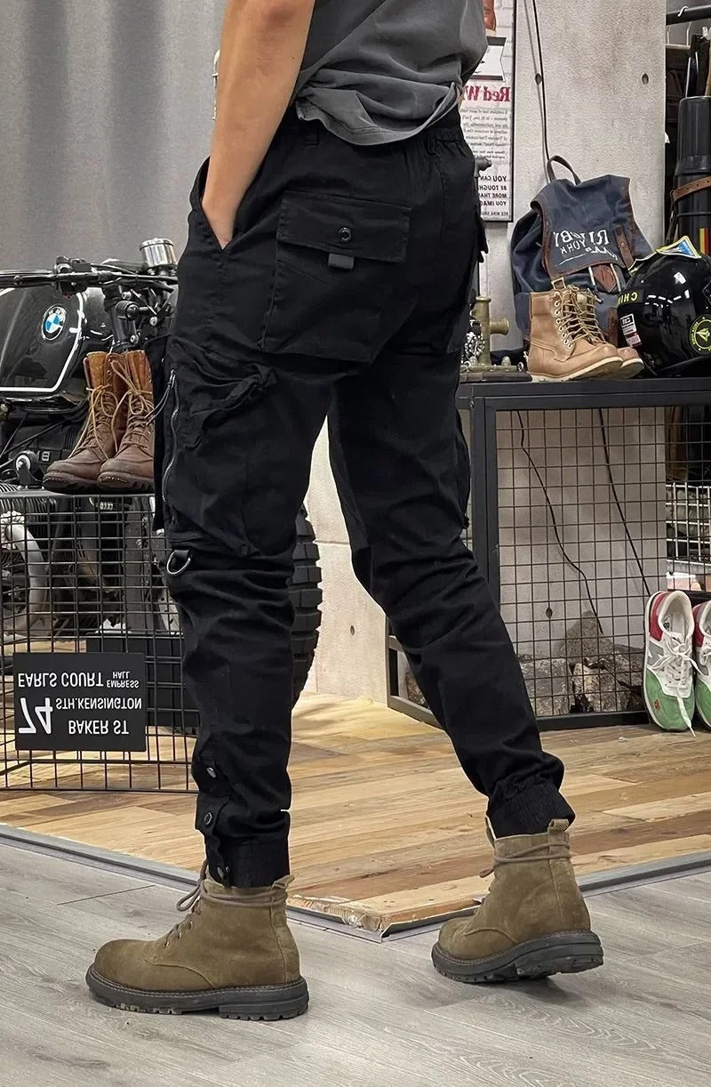 Callum Men's Stretch Cargo Trousers – Spandex Flex Fit with Utility Pockets