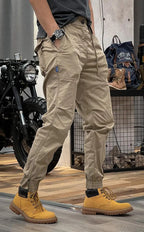 Callum Men's Stretch Cargo Trousers – Spandex Flex Fit with Utility Pockets